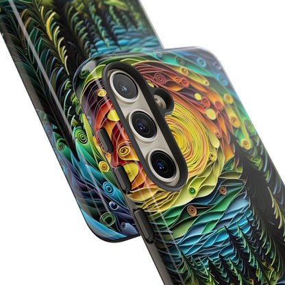 Radiant Forest Sunset Samsung Galaxy Case – Artistic Landscape Design