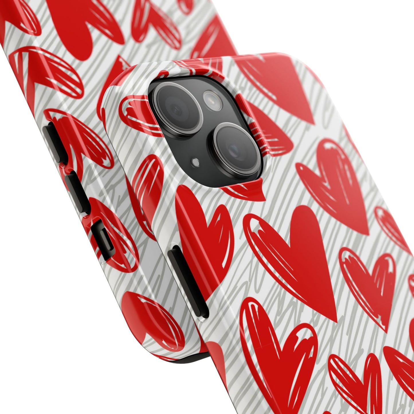 iPhone Case: Whimsical Heart Doodle