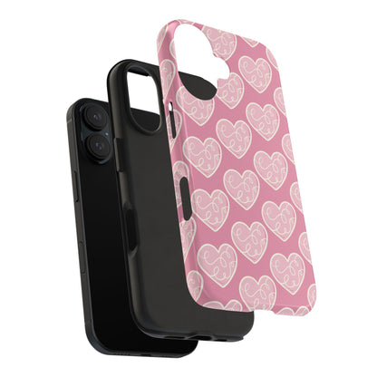 Soft Pink Hearts – iPhone Case