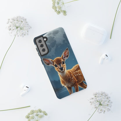 Samsung Galaxy Case – Enchanted Fawn Under the Moonlit Sky
