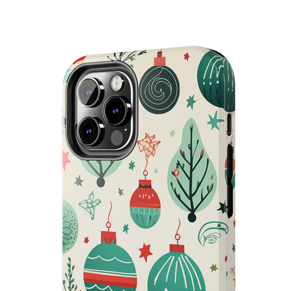 Vintage Christmas Ornaments Pattern – iPhone Series Case