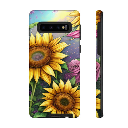 Whimsical Sunflower & Rose Garden - Samsung Galaxy Series Case