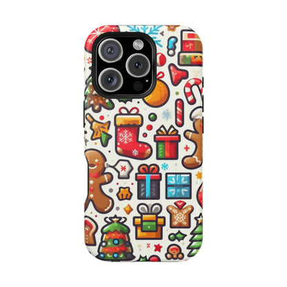 Festive Christmas Icons Pattern – MagSafe iPhone Series Case