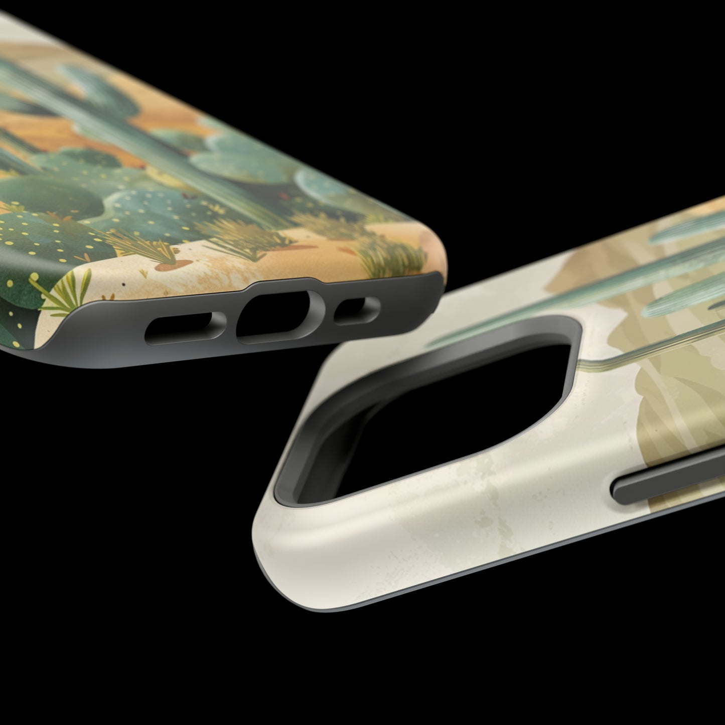 Desert Oasis MagSafe iPhone Case - Embrace the Western Spirit With Cactuses For Your iPhone 15, 14, 13, Pro, Plus, & Pro Max