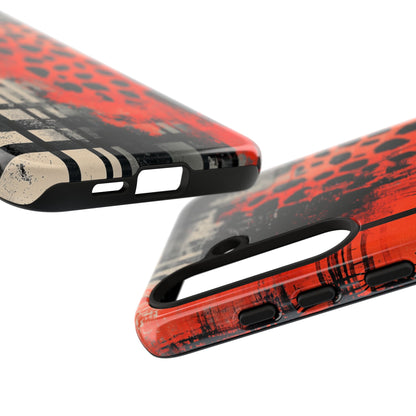 Cheetah Plaid Case – Red & Black Pattern