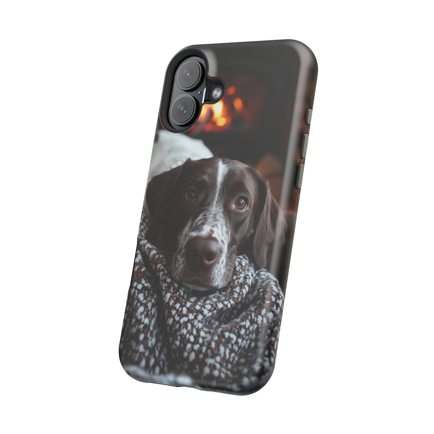 Majestic German Shorthaired Pointer MagSafe iPhone Case – Sunset Prairie Design