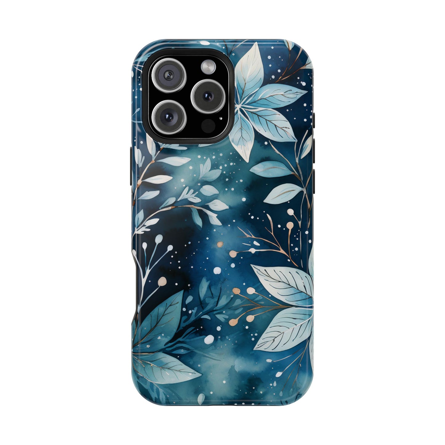 Midnight Frost Botanical – MagSafe iPhone Case