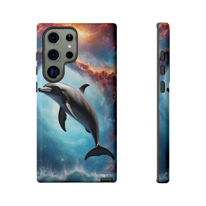 Cosmic Dolphin Space Vibes - Samsung Galaxy Case