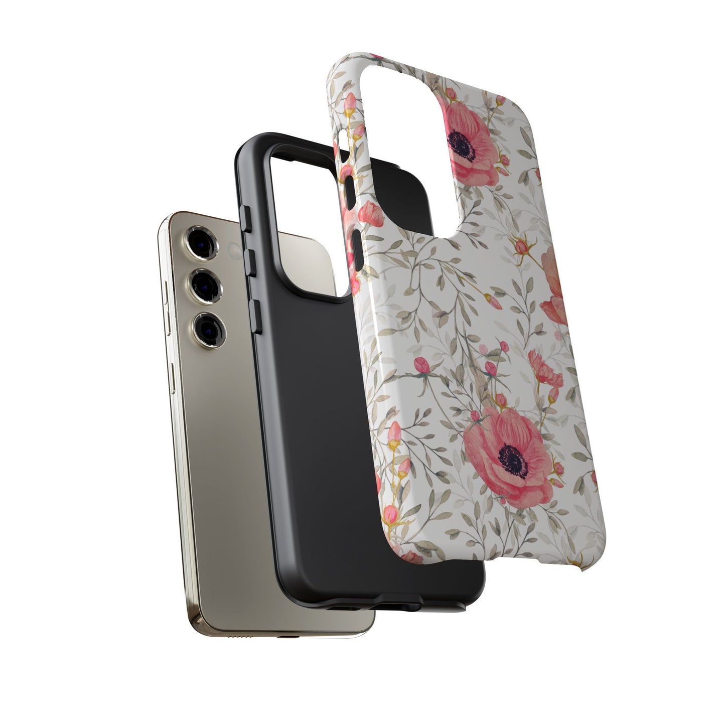 Pink Floral Watercolor Samsung Galaxy Case – Elegant Blossom Design