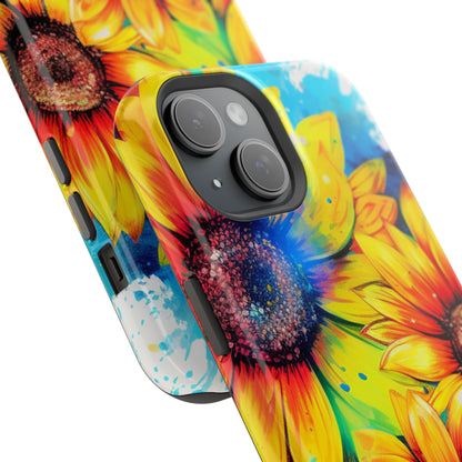 Vibrant Sunflower Splash - MagSafe iPhone Series Case