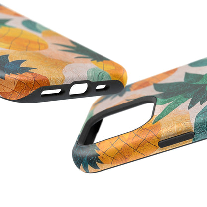 Tropical Pineapple MagSafe iPhone Case – Vibrant Fruit Design, Tough Dual-Layer Protection