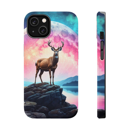 Vibrant Stag in Bloom – MagSafe iPhone Case