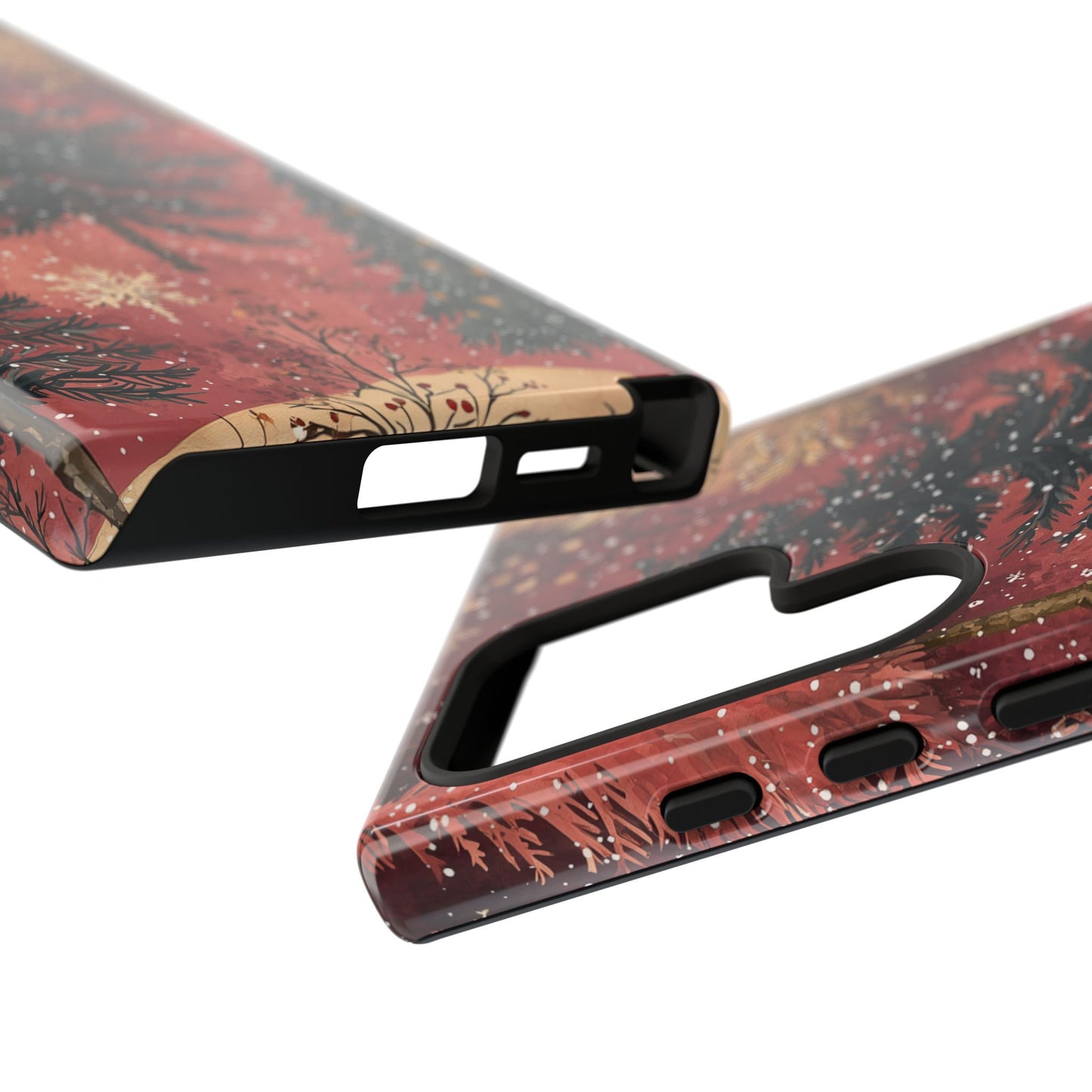 Rustic Red Winter Forest - Samsung Galaxy Series Case