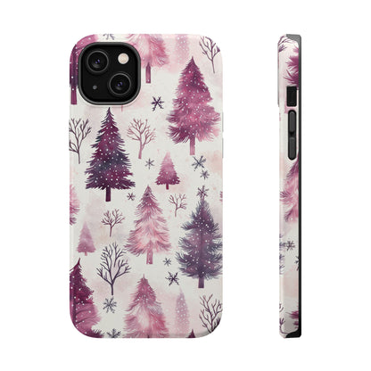 Winter Wonderland Purple Christmas Trees –  MagSafe iPhone Series Case