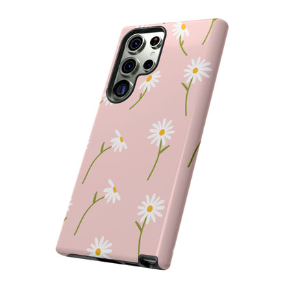 Daisy Delight Tough Samsung Galaxy Case – Cute Floral Design with Dual-Layer Protection