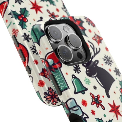 Cartoon Christmas Cheer – MagSafe iPhone Case