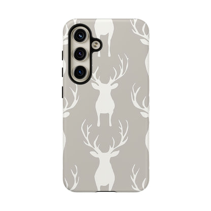 Minimalist Deer Silhouette Pattern – Samsung Galaxy Series Case