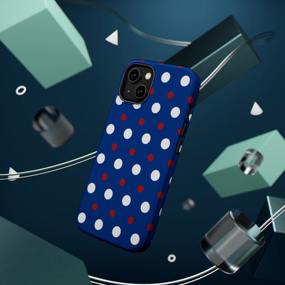 Patriotic Polka Dots – MagSafe iPhone Case