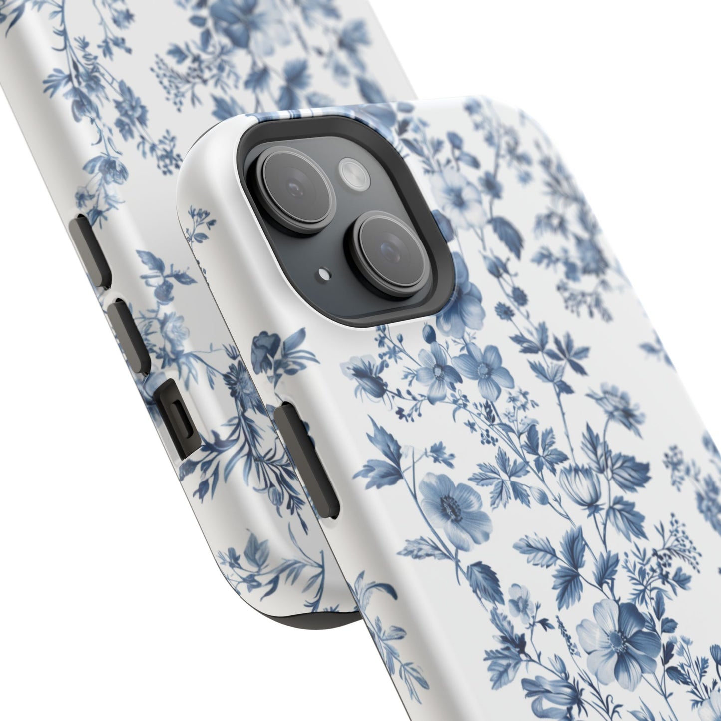 Enchanted Garden Blue Toile iPhone Case