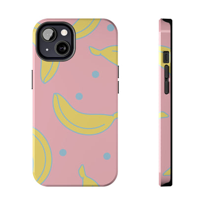 Pink Banana Pop iPhone Case – Cute Pastel Design with Fun Retro Vibe