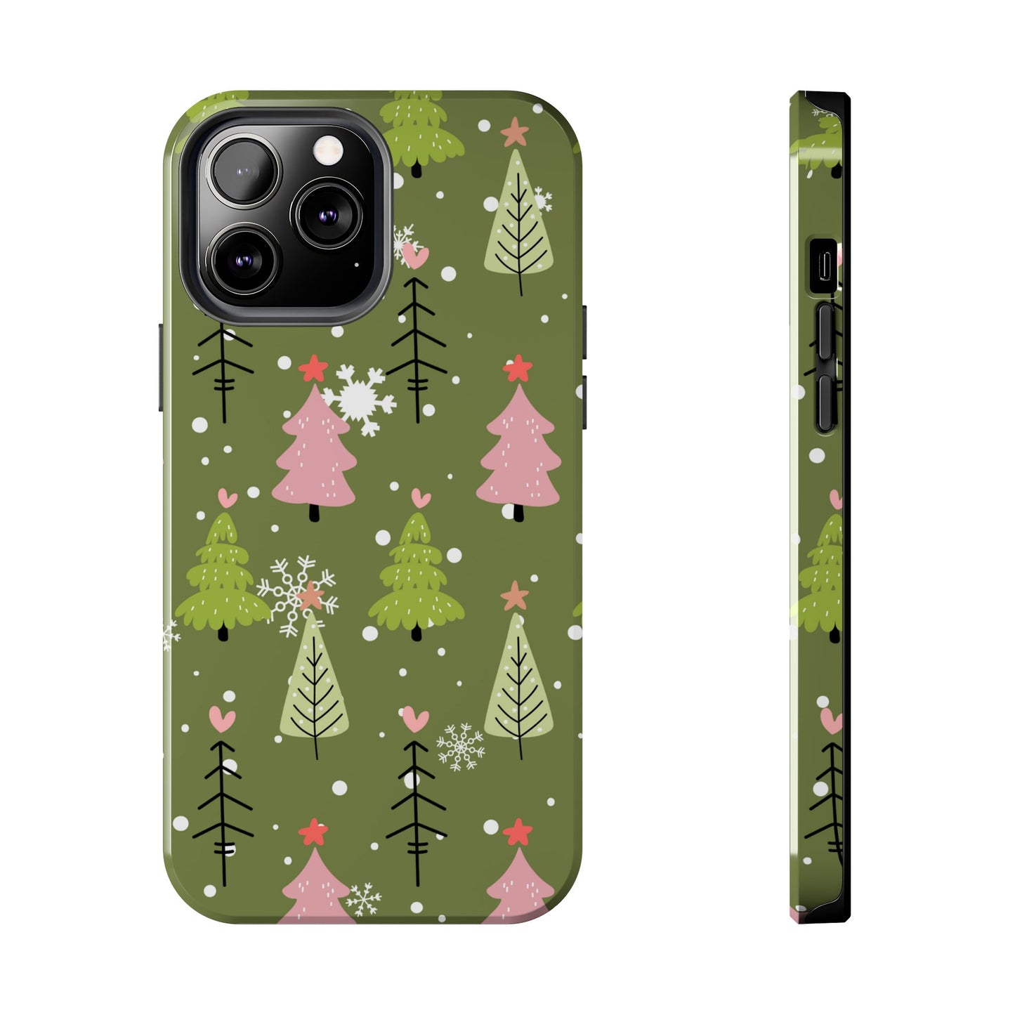 Whimsical Christmas Tree Pattern – iPhone Series Case