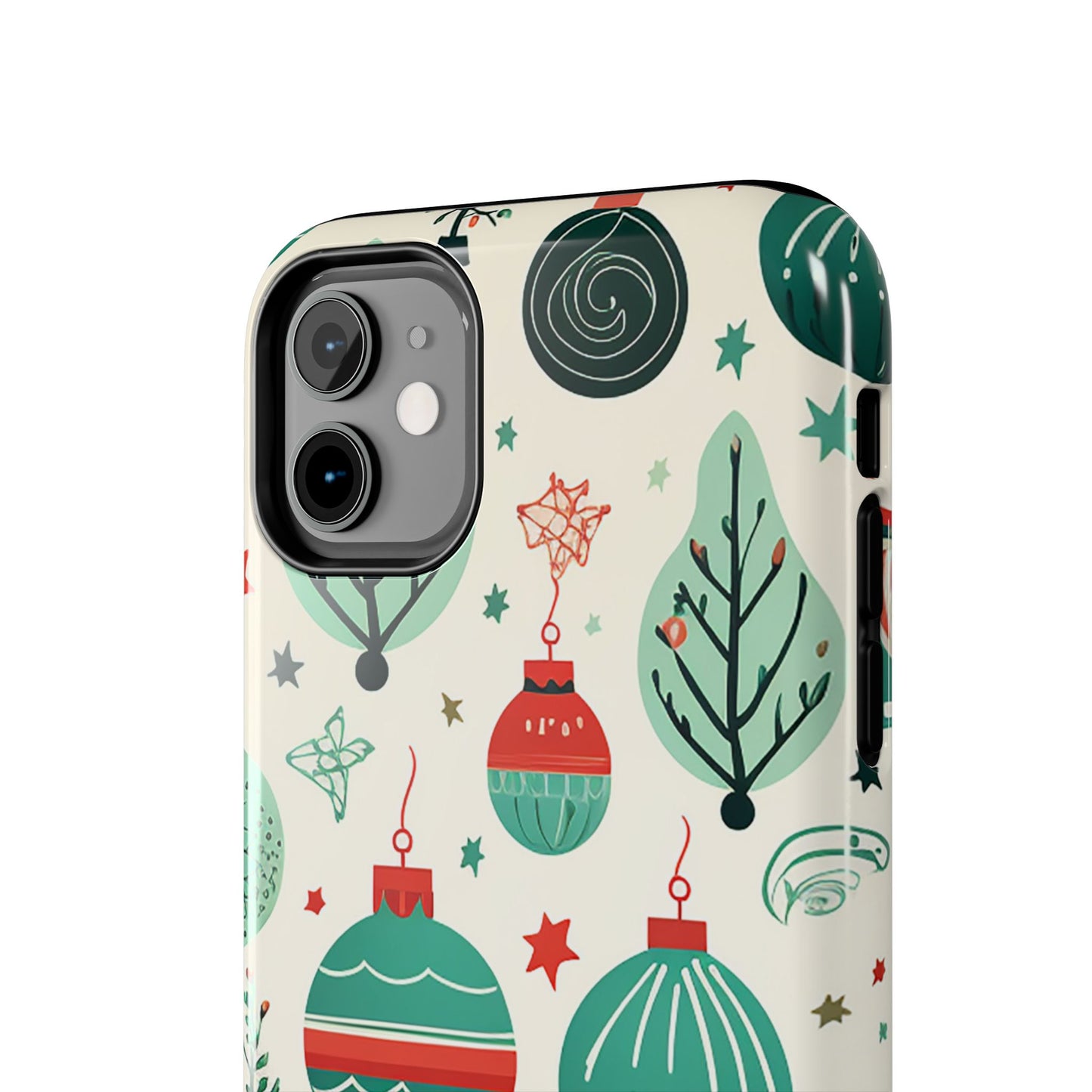 Vintage Christmas Ornaments Pattern – iPhone Series Case