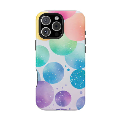 Pastel Galaxy Bubbles  MagSafe iPhone Case – Slim Design, Glossy Finish