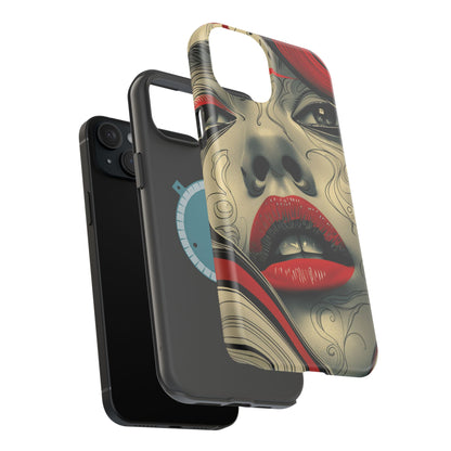 Bold Beauty Red Lips iPhone Case