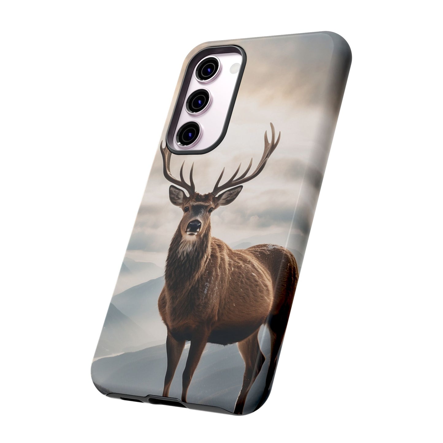 Alpine Majesty: Stag in Snow – Samsung Galaxy Case