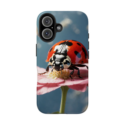 iPhone Case: Floral Ladybug Delight