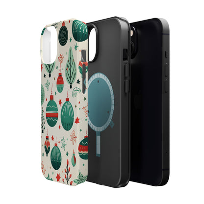 Vintage Christmas Ornaments Pattern – MagSafe iPhone Series Case