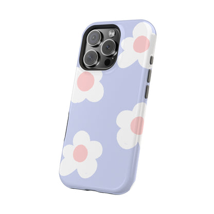 Retro Daisy Pastel Tough MagSafe iPhone Case – Durable Design with Soft Matte Finish