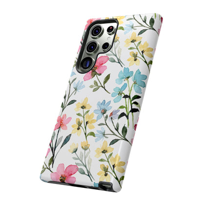 Watercolor Floral Bliss – Samsung Galaxy Case with Pastel Flower Design