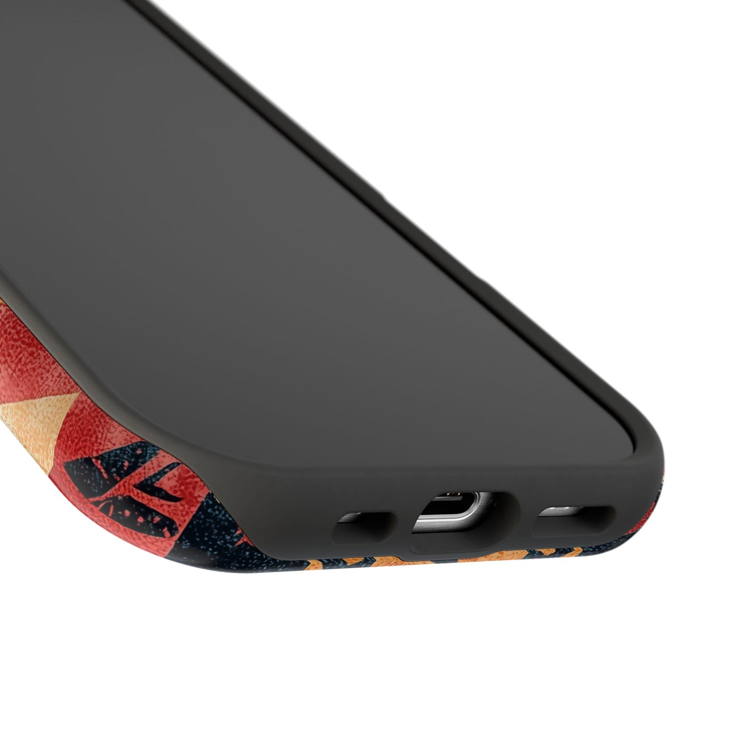 Bold Aztec Pattern Tough MagSafe iPhone Case – Vibrant Geometric Design, Dual-Layer Protection