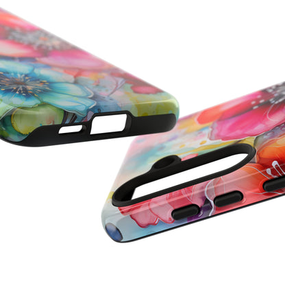 Vibrant Watercolor Floral Garden - Samsung Galaxy Series Case