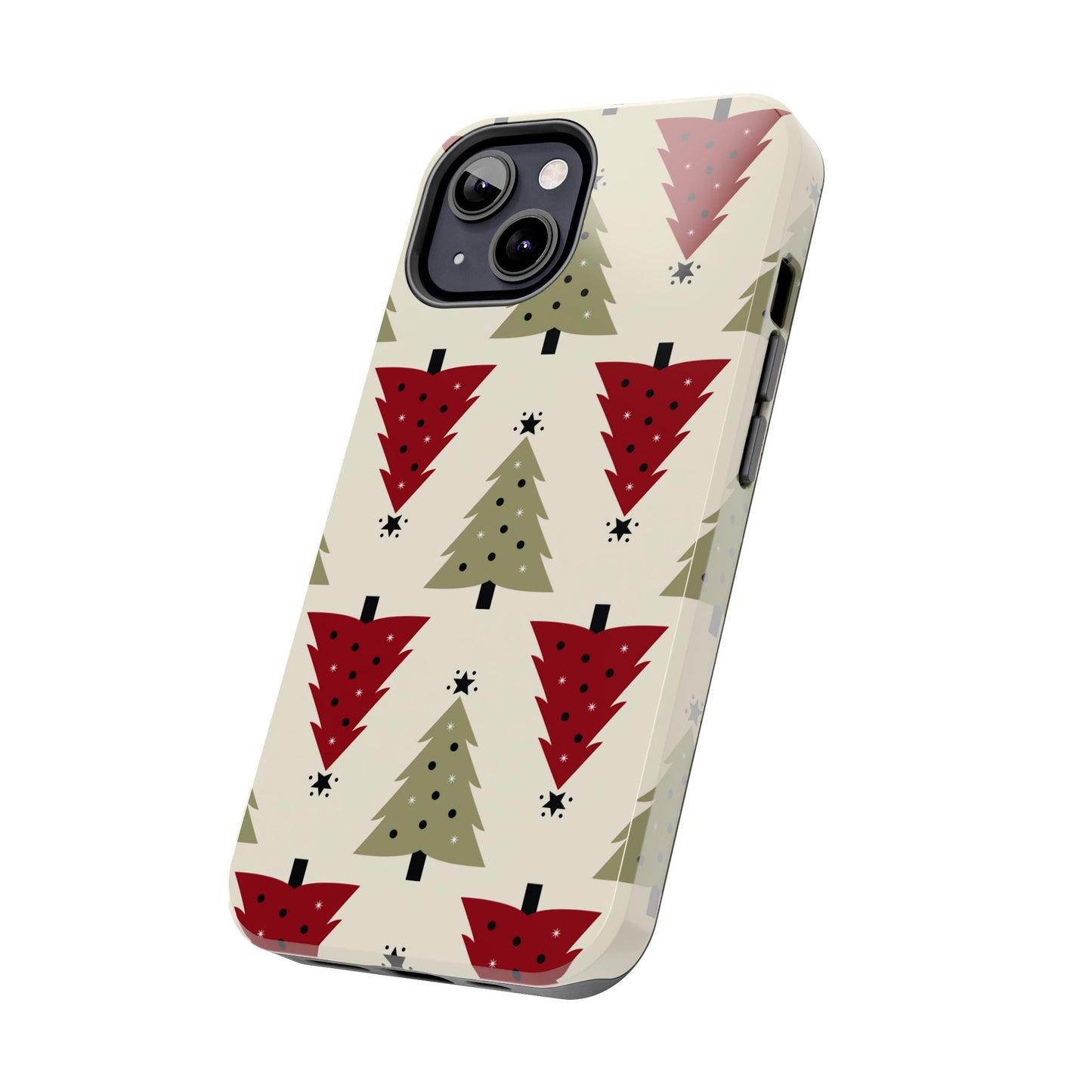 Retro Christmas Trees Pattern - iPhone Series Case