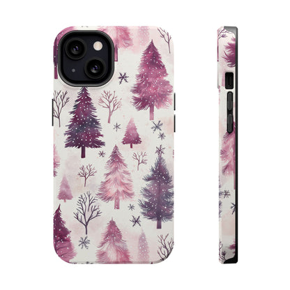 Winter Wonderland Purple Christmas Trees –  MagSafe iPhone Series Case