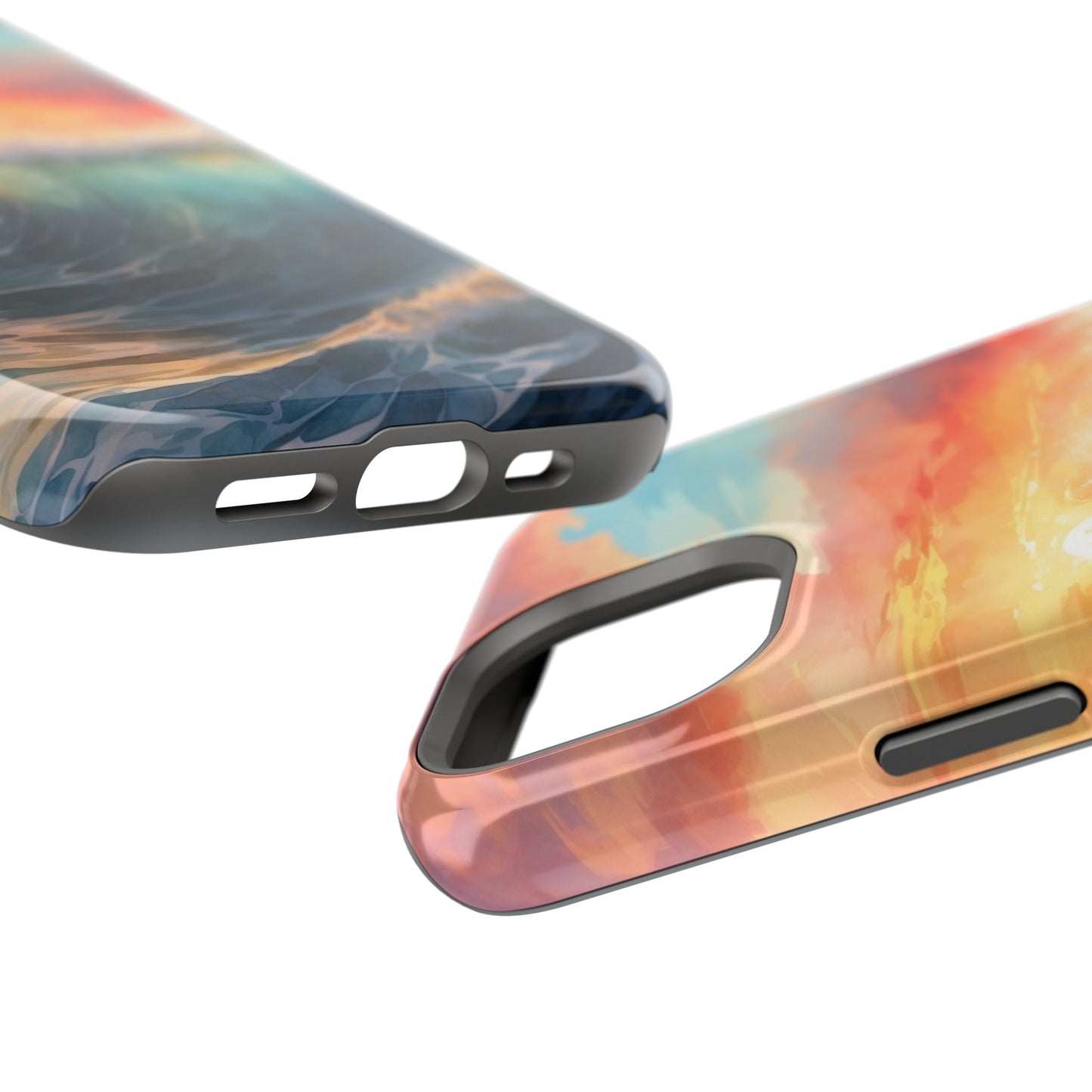 Ocean Wave Sunset MagSafe iPhone Case – Coastal Vibes Design