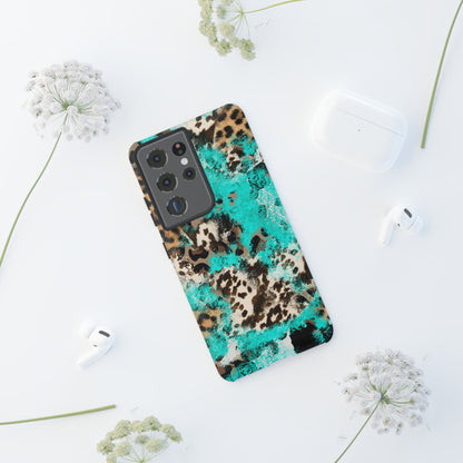 Aqua Splash Leopard - Samsung Galaxy Series Case