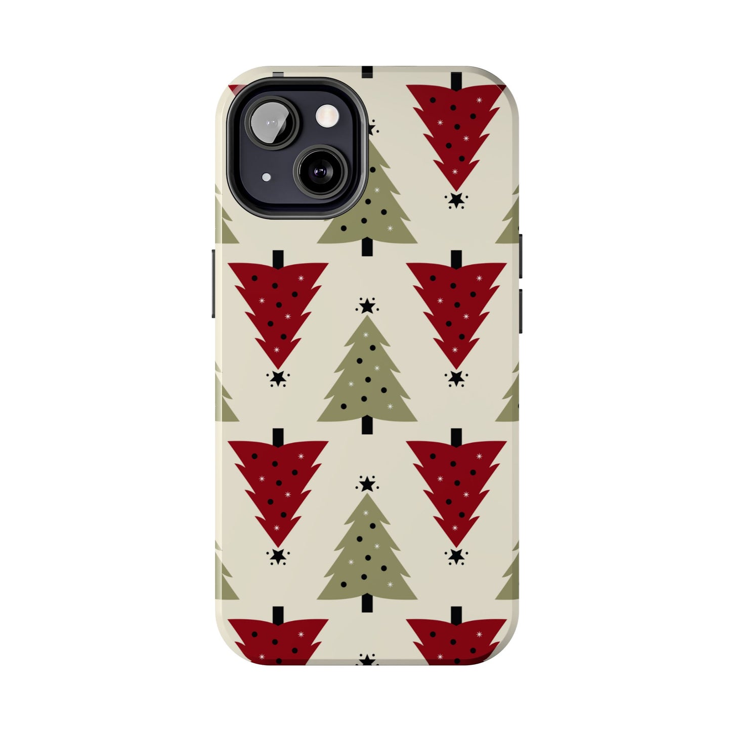 Retro Christmas Trees Pattern - iPhone Series Case