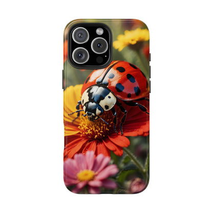 Ladybug on Orange Daisy - iPhone Series Case