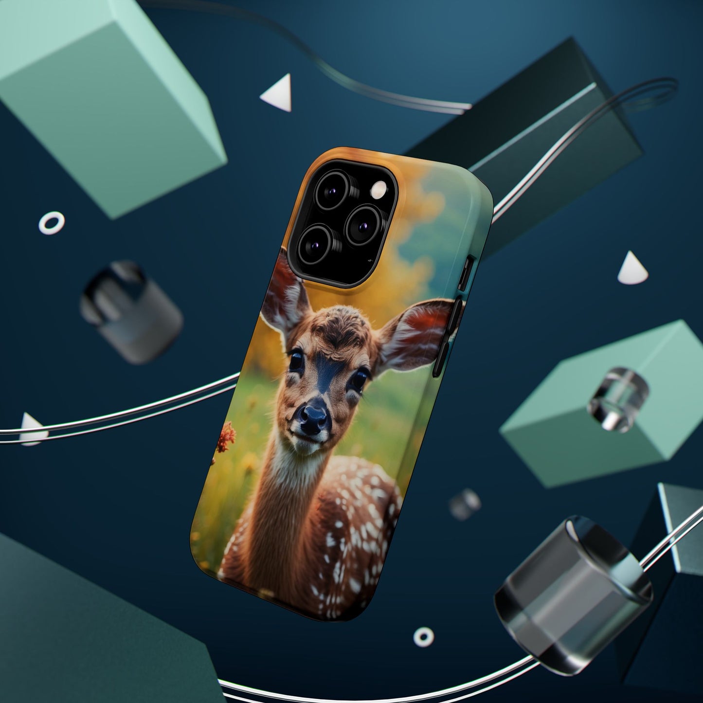 MagSafe-Compatible iPhone Case – Golden Meadow Fawn