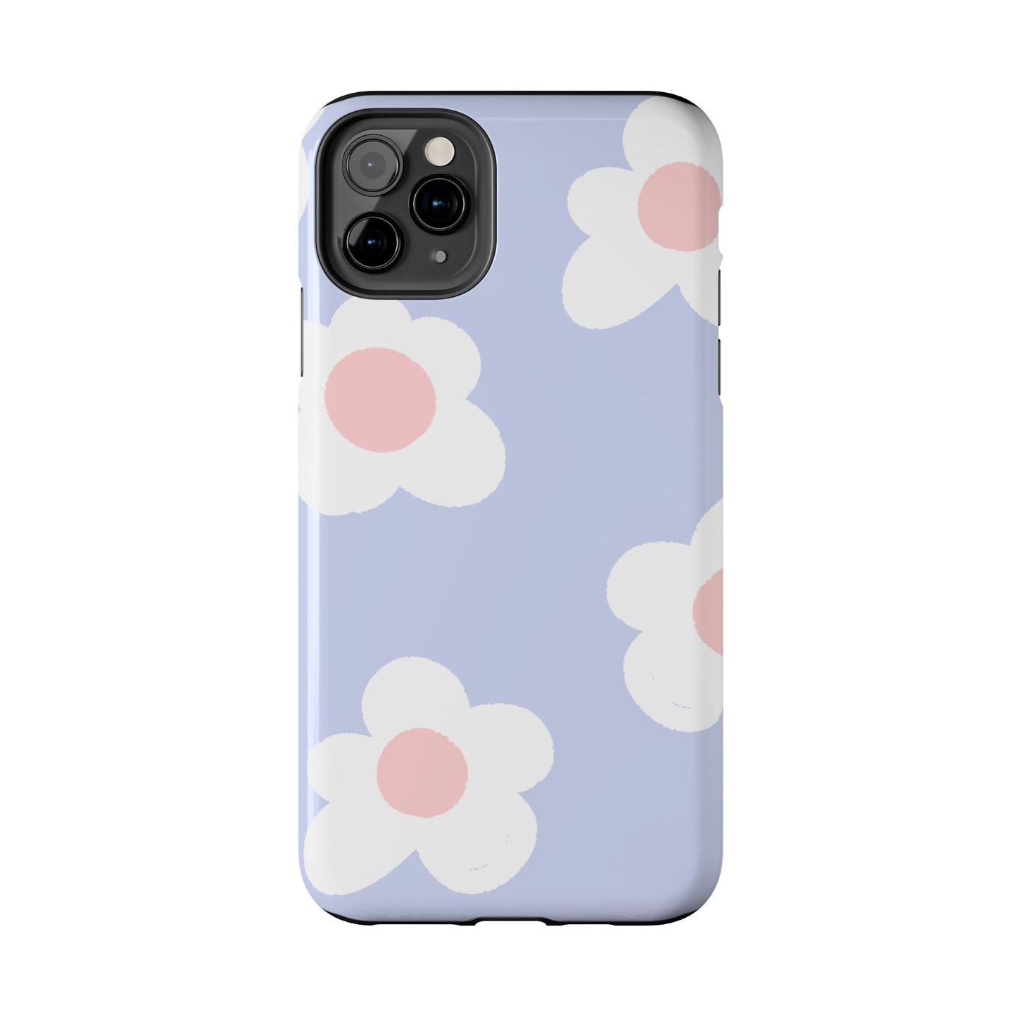 Retro Daisy Pastel Tough iPhone Case – Durable Design with Soft Matte Finish