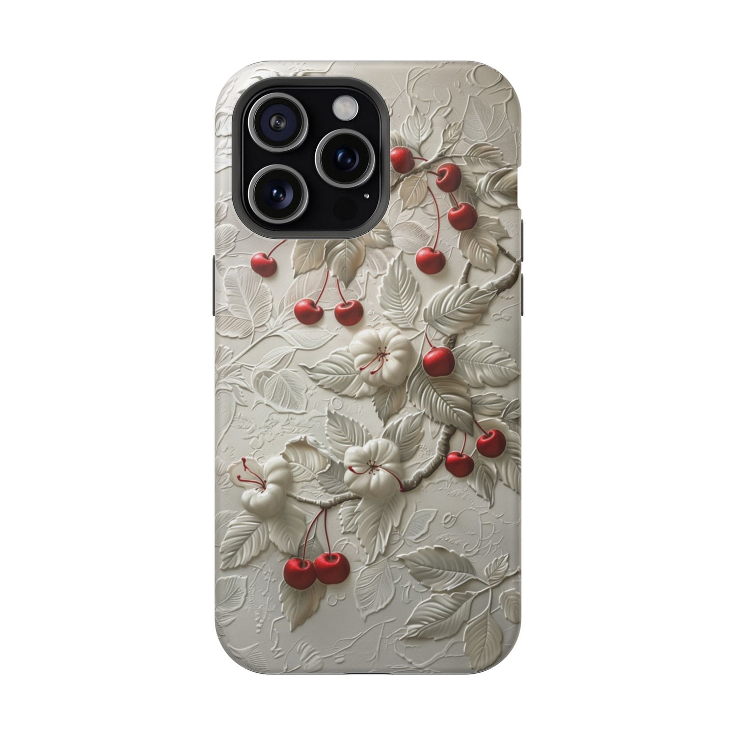 Unleash Your Inner Goddess With Our Athenian Elegance Cherry Marble Phone Case | A Blend of Classic Art and Modern Tech | Cute Cherries | Stone