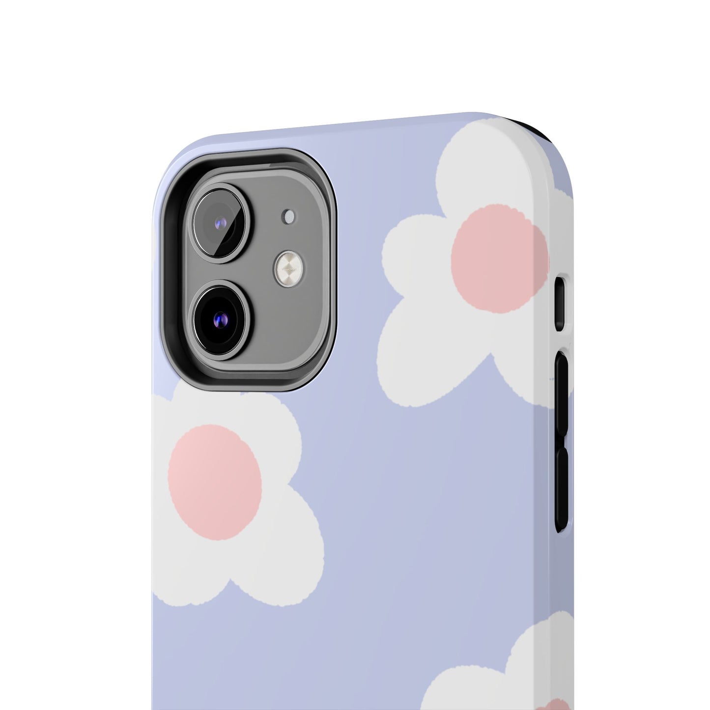 Retro Daisy Pastel Tough iPhone Case – Durable Design with Soft Matte Finish