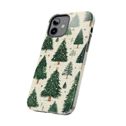 Festive Christmas Tree Forest Pattern – iPhone Series Case