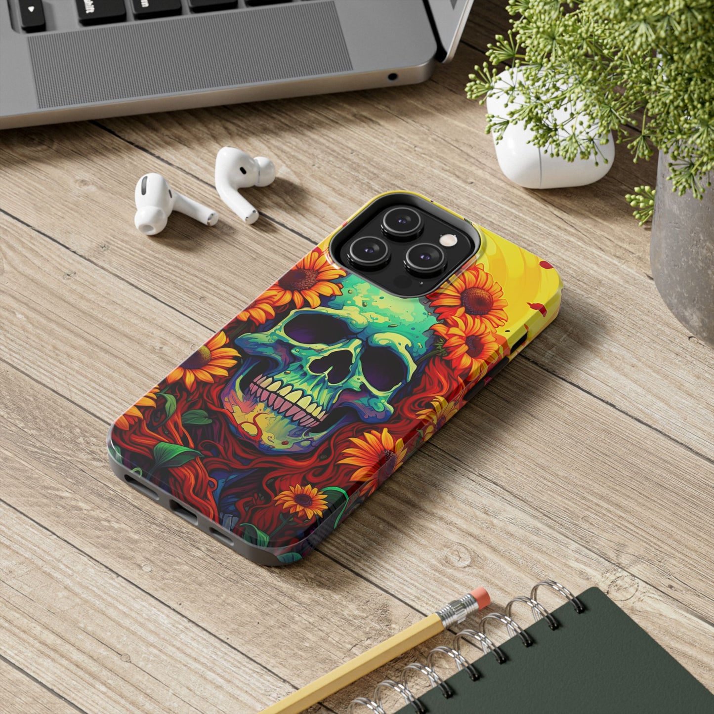 Sun Kissed Skull iPhone Case