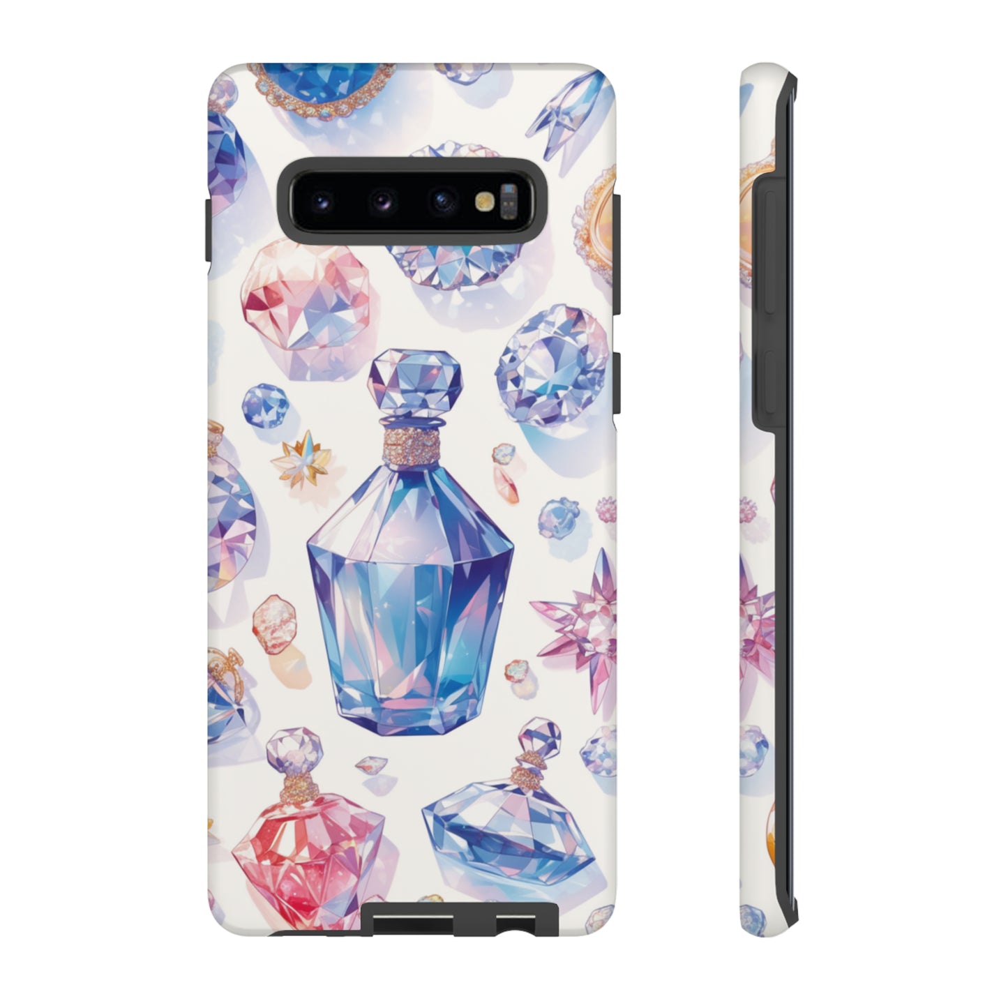 Cute Gemstone Glamour: Watercolor Coquette Jewels Phone Case for iPhone, Samsung Galaxy & Pixel