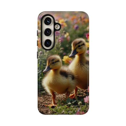 Charming Ducklings in Floral Garden - Samsung Galaxy Case