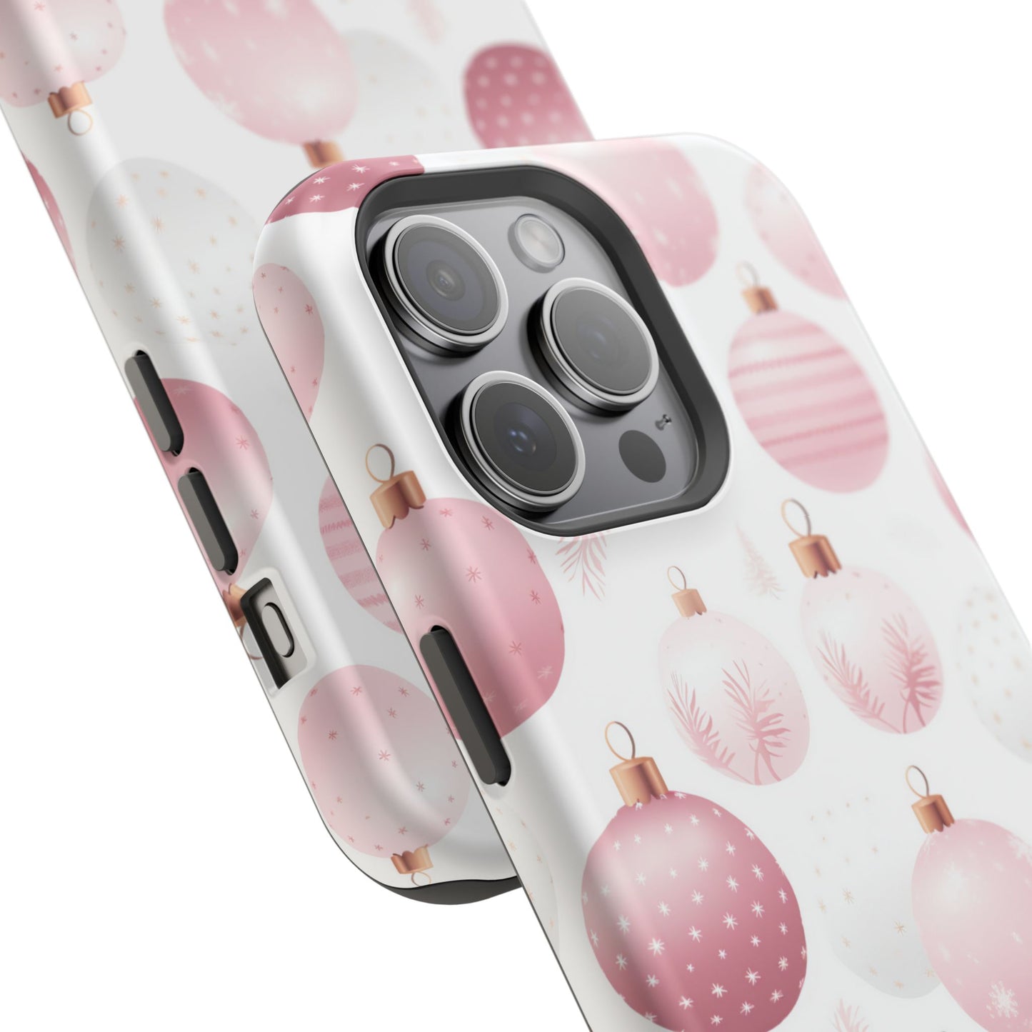 MagSafe iPhone Case: Merry in Pink – Christmas Balls